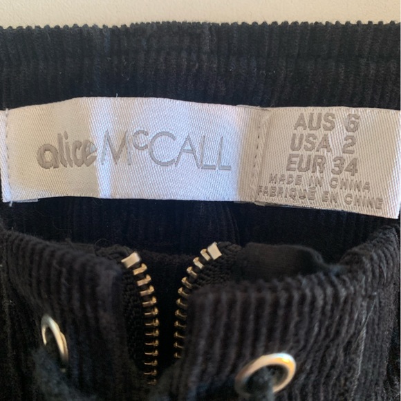 Alice Mccall Wide Leg Pants .Used .Size 2 .Black.Waist 12’5” And long 43” - Picture 8 of 9